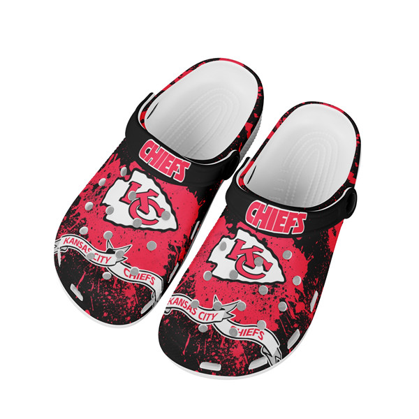 Women's Kansas City Chiefs Bayaband Clog Shoes 004 Women's Kansas City Chiefs Bayaband Clog Shoes 004